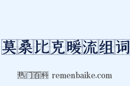 莫桑比克暖流组词是什么意思的图片